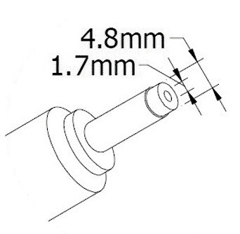 Кабель питания ноутбука COMPAQ. Штекер 4.8*1.7 мм - фото 3 - id-p9089345