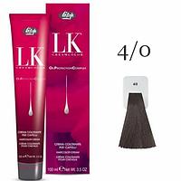 Краска для волос LK OPC Oil Protection Complex 4/0 каштановый, 100мл (Lisap)