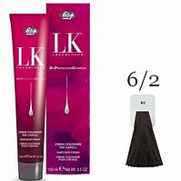 Краска для волос LK OPC Oil Protection Complex 6/2 темный блондин пепельный, 100мл (Lisap)