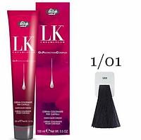 Краска для волос LK OPC Oil Protection Complex 1/01 иссиня черный, 100мл (Lisap)