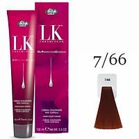 Краска для волос LK OPC Oil Protection Complex 7/66 блондин медный интенсивный, 100мл (Lisap)