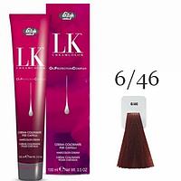 Краска для волос LK OPC Oil Protection Complex 6/46 темный блондин махагоново-медный, 100мл (Lisap)
