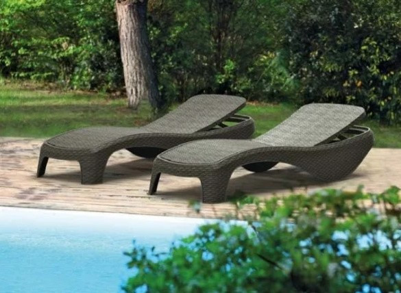 Шезлонг Atlantic Sun Lounger, коричневый - фото 2 - id-p130798481