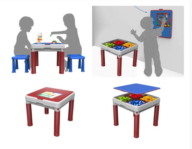 Детский набор Keter "Construction Lego Table" - фото 3 - id-p130799812