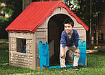 Детский уличный игровой домик Foldable Playhouse, бежево-красный, фото 4