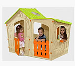 Детский уличный игровой домик Magic Villa House , бежево-зеленый, фото 2