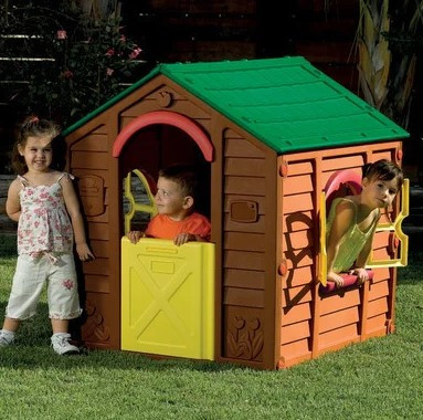 Уличный детский домик Rancho Play House, салатовый/коричневый - фото 3 - id-p130813233