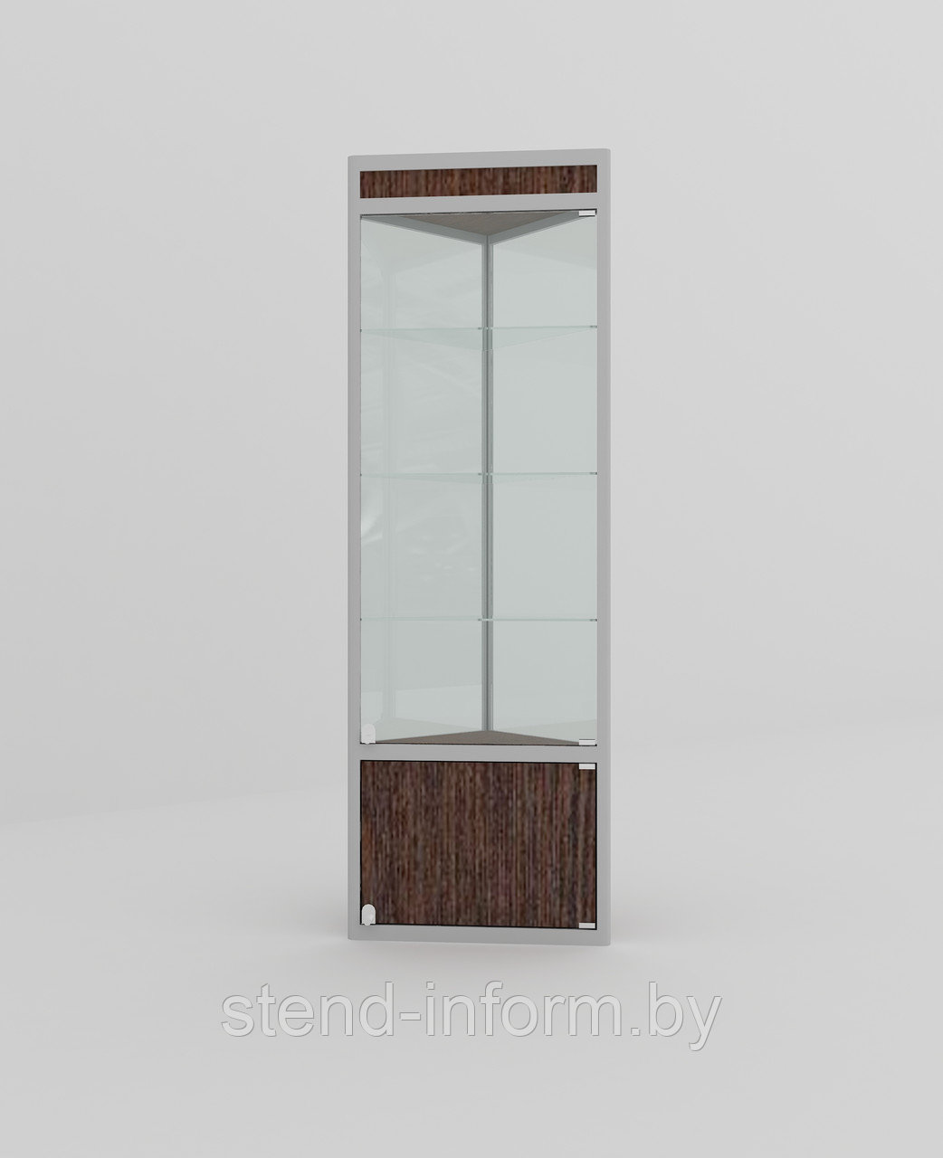 Витрина стеклянная угловая р-р 200*50*50см: продажа, цена в Минске ...