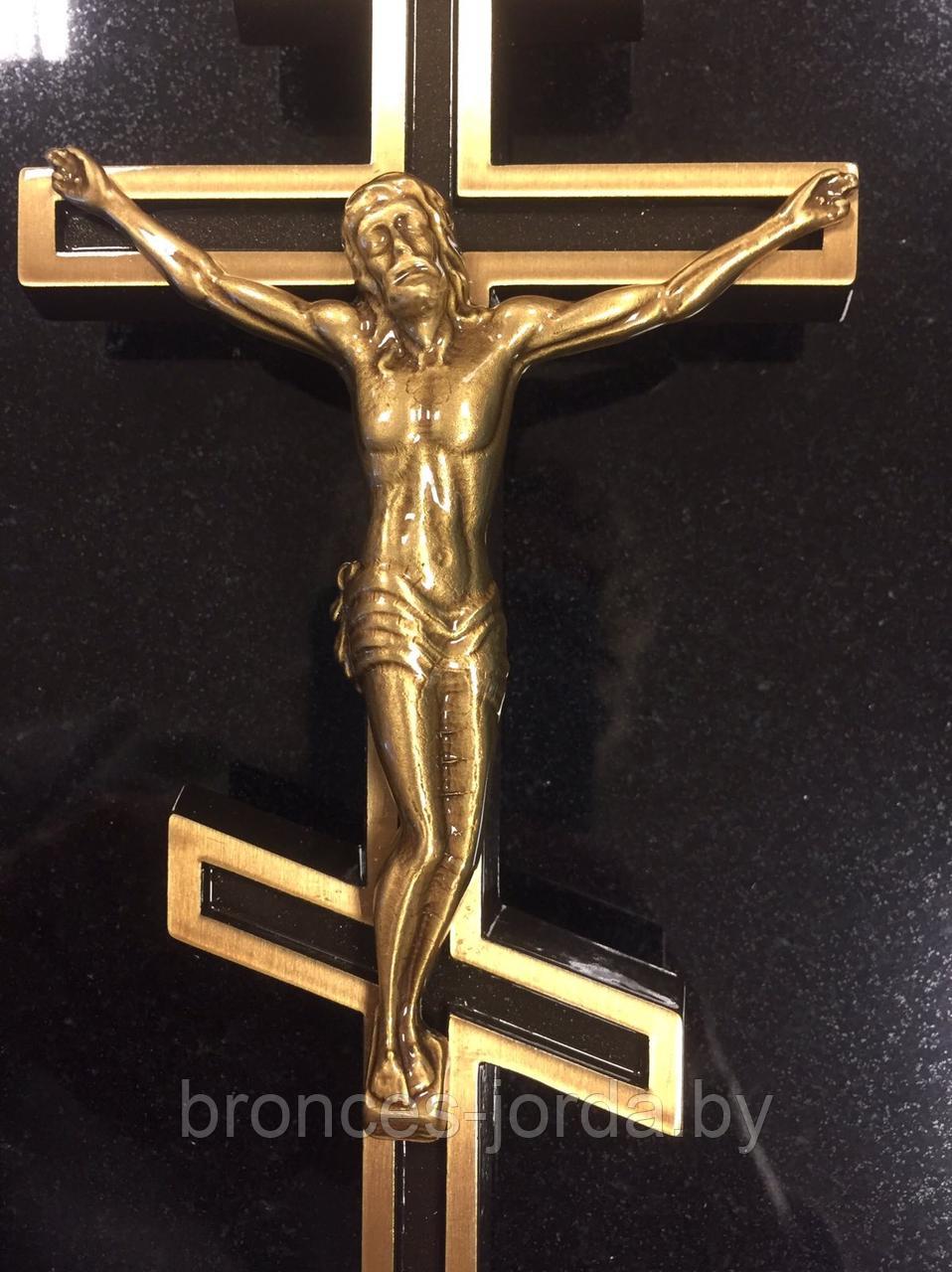 Крест православный бронзовый с распятием 20×9 см в наличии Vezzani Италия - фото 2 - id-p129937168