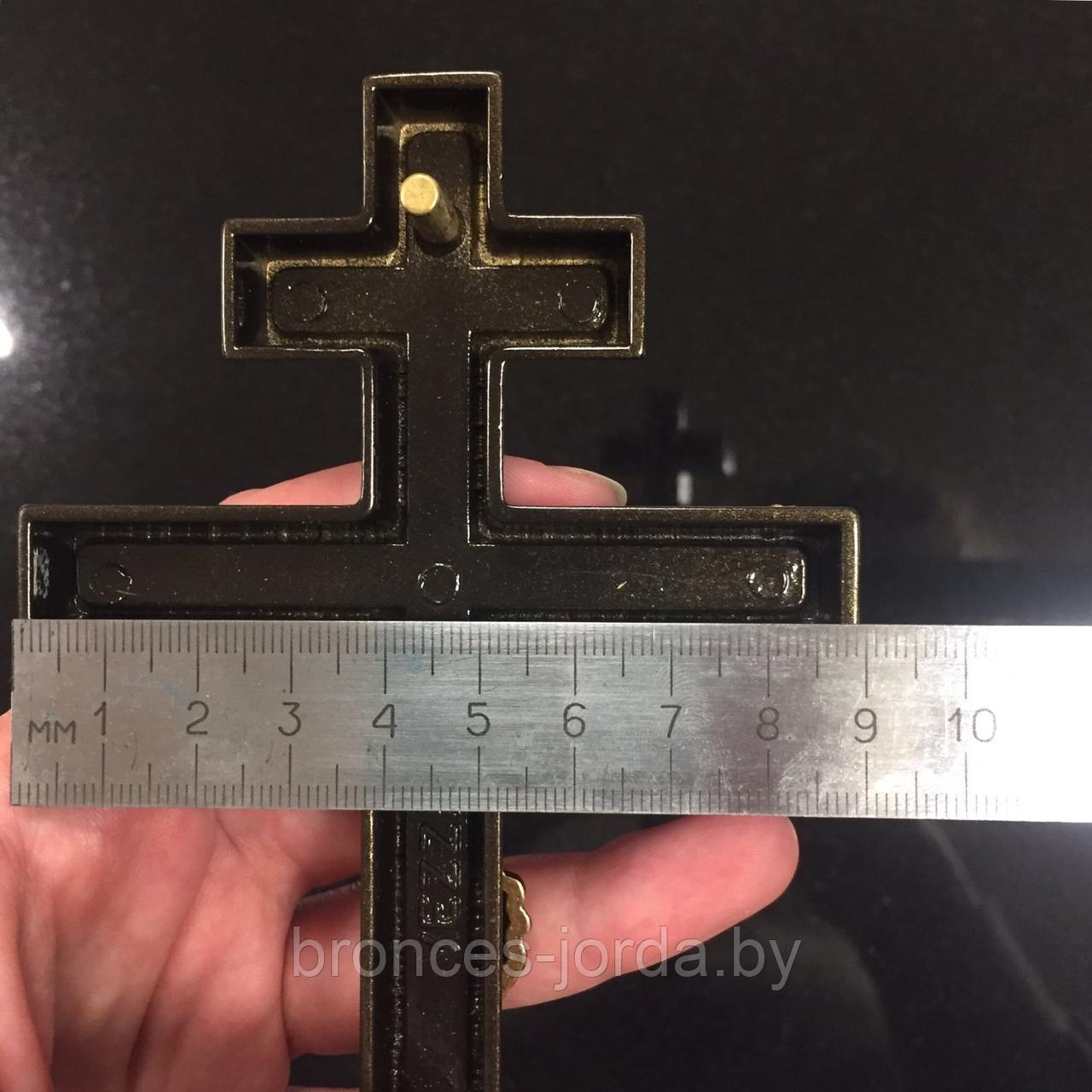 Крест православный бронзовый с распятием 20×9 см в наличии Vezzani Италия - фото 4 - id-p129937168