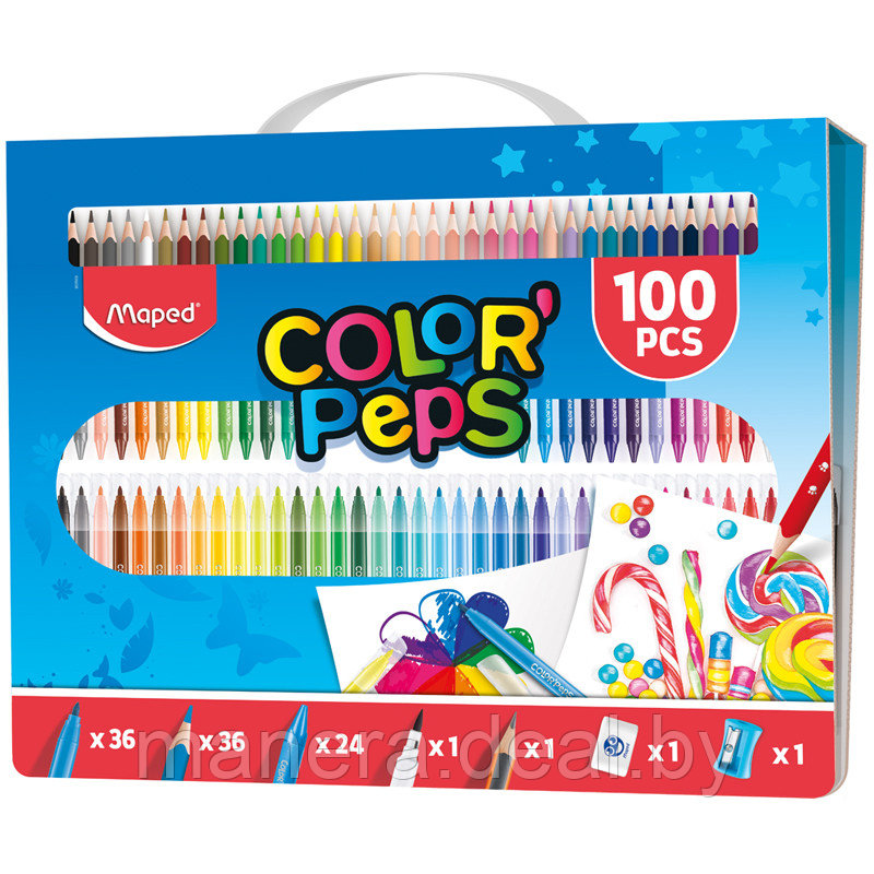 Набор для рисования Maped "Color'Peps Kit 100" ,100 предметов