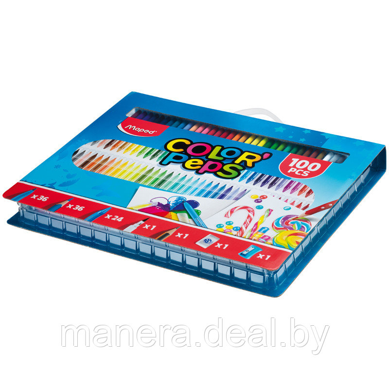 Набор для рисования Maped "Color'Peps Kit 100" ,100 предметов - фото 3 - id-p130852522