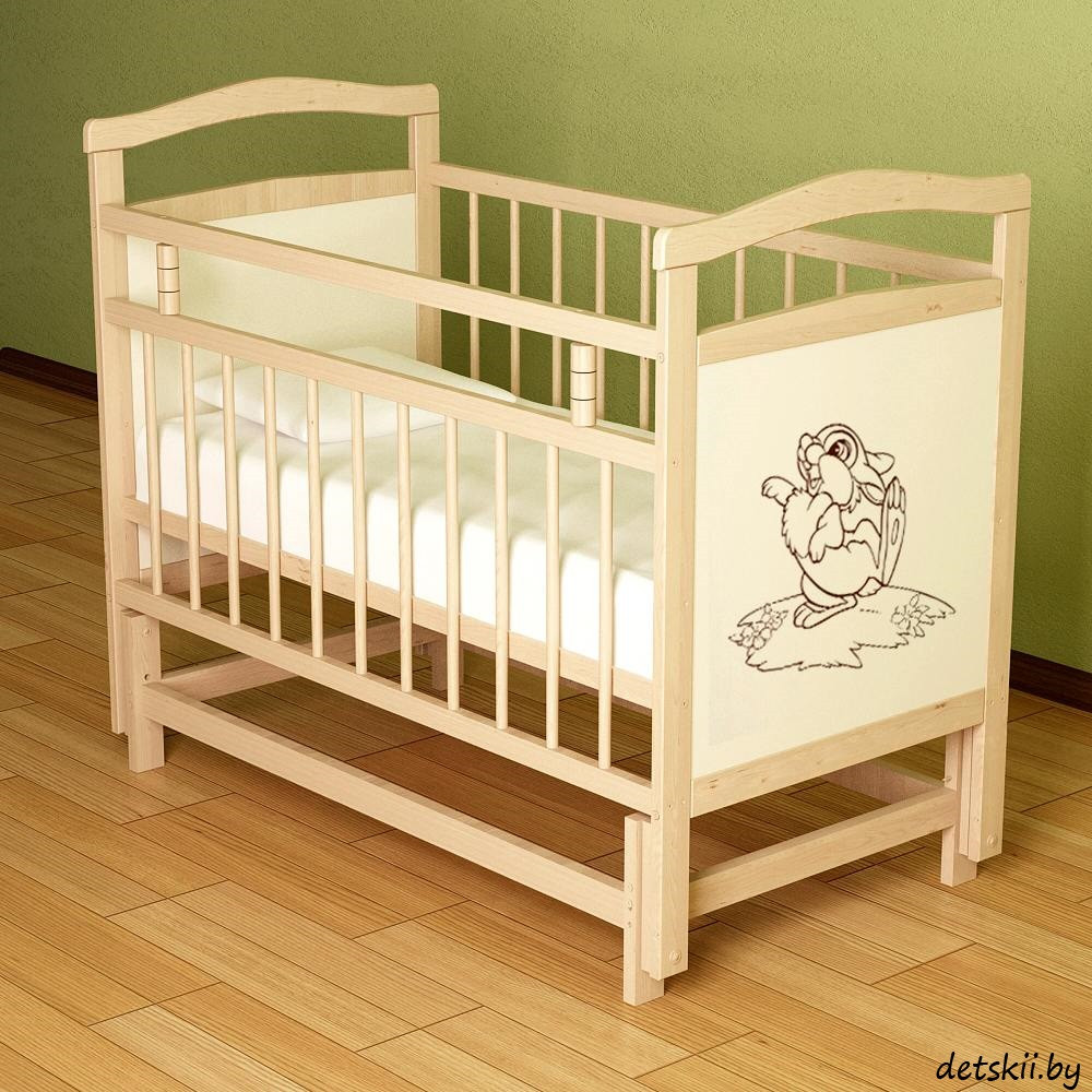 Кровать детская Промтекс «Колибри Ладушка 5» Береза светлая - фото 1 - id-p130873011