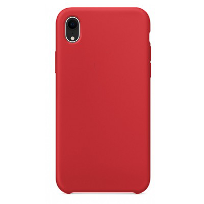 Силиконовый чехол красный для Apple iPhone XR - фото 2 - id-p130915294