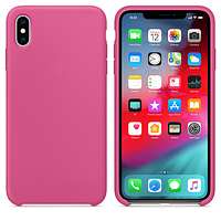 Силиконовый чехол розовый для Apple iPhone XS Max