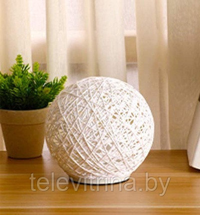 Светильник настольный Creative Rattan Ball Lamp USB из ротанга ( арт 9-7519 )