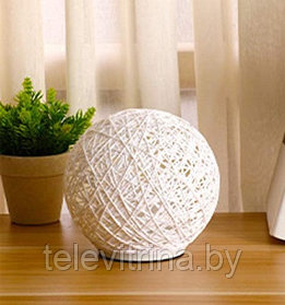 Светильник настольный Creative Rattan Ball Lamp USB из ротанга  ( арт 9-7519 )