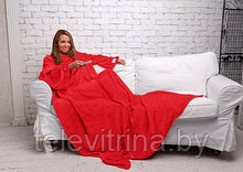 Плед-одеяло с рукавами Super Soft & Сomty Sleeve Blanket (красное) 127 х 152 см. (арт. 9-5597)
