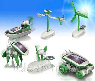 Робот-конструктор Solar Robot Солнечный робот 6 в 1 (арт.9-6979) - фото 1 - id-p130918521
