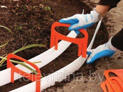 Комплект для изготовления бордюрного камня Гибкий Бордюр 4 полоски, 6 насадок (код. 0080)
