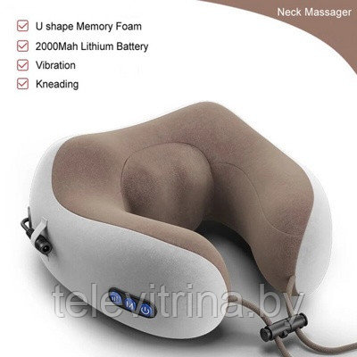 Массажная подушка U-SHAPED Massage Pillow Kneading pillow USB ( арт. 9-7527) - фото 1 - id-p130918638