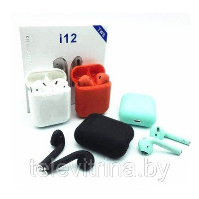 Беспроводные наушники i12 TWS Bluetooth 5.0 NEW (арт.8-106712) - фото 1 - id-p130918746