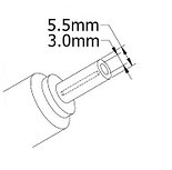 Кабель питания ноутбука SAMSUNG. Штекер 5.5*3.0 мм с иглой, фото 2