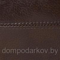 Сумка мужская, отдел на молнии, 4 наружных кармана, регулируемый ремень, цвет коричневый, фото 3