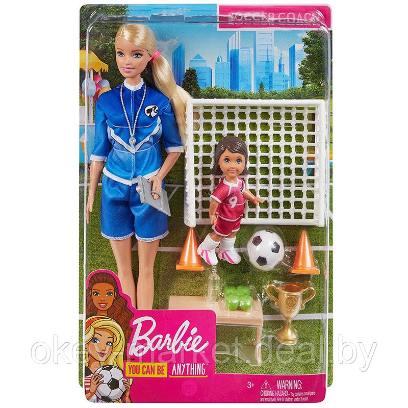 Игровой набор с куклой Barbie Футбольный тренер GLM47 - фото 6 - id-p130942116
