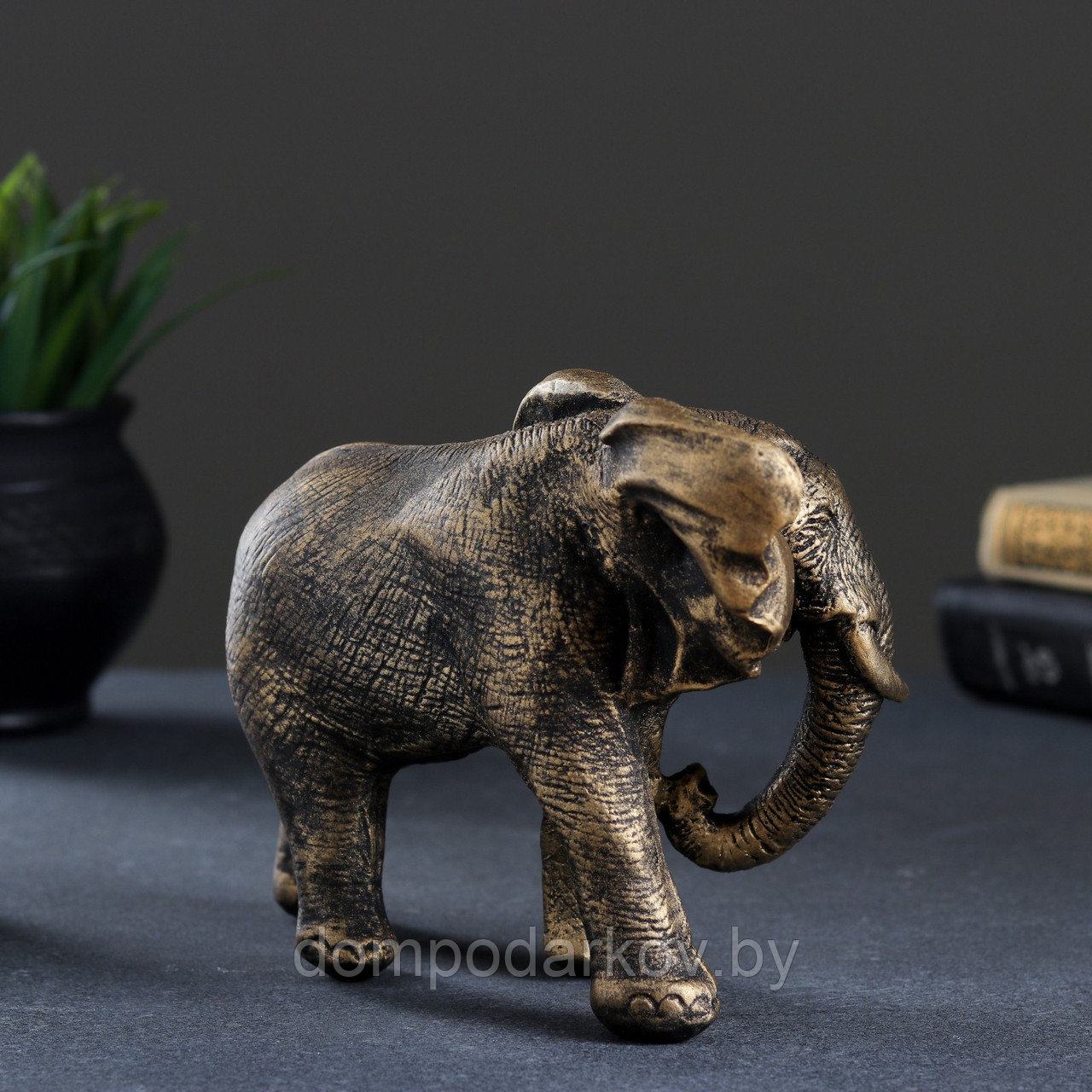 Фигура "Слон африканский" бронза 18х9х13см - фото 2 - id-p130943073