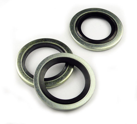 Резино-металлическое кольцо м14х1,5 USIT, фото 2