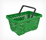 Корзина пластиковая с 1 пластиковой ручкой, фото 4