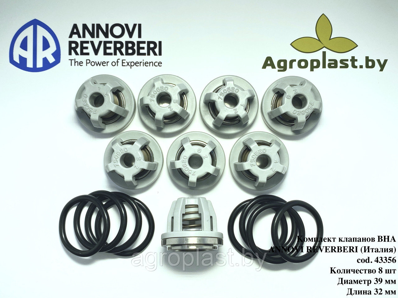 Комплект клапанов для насоса Annovi Reverberi AR 43356