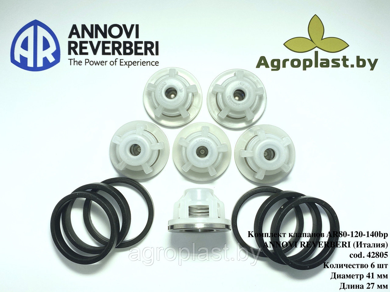 Комплект клапанов для насоса Annovi Reverberi AR 42805