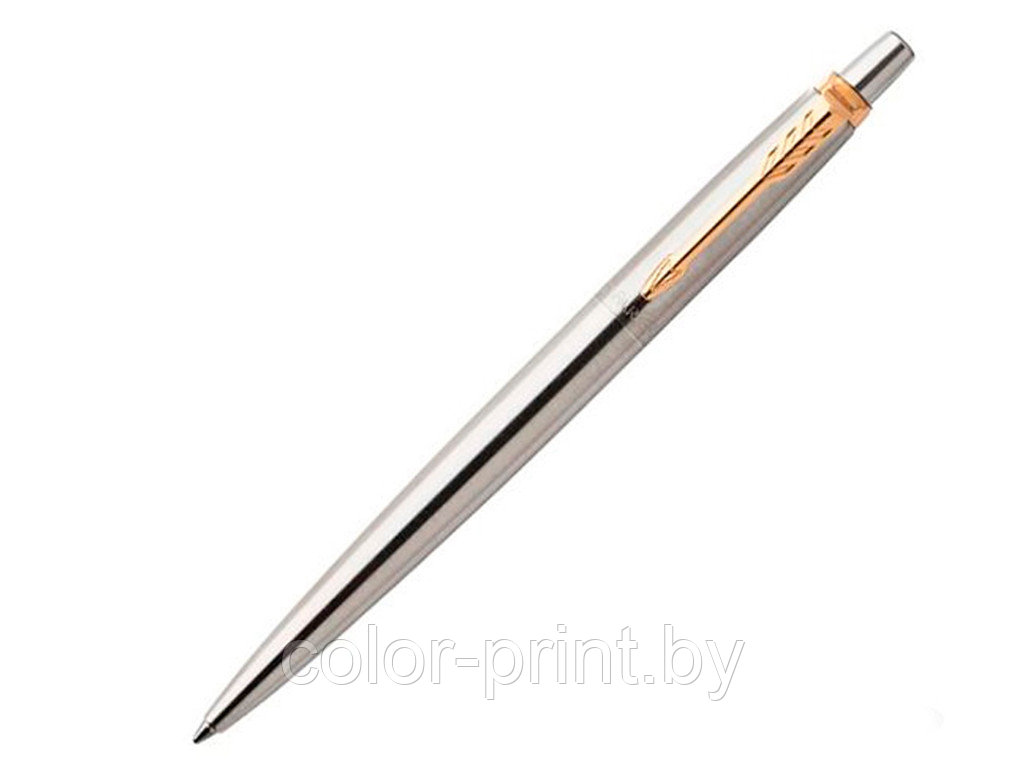 Ручка шариковая Parker Jotter Essential, St.Steel GT, серебристый/золотистый - фото 1 - id-p130961937