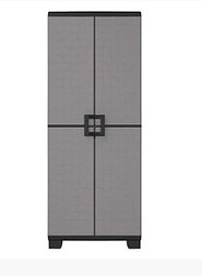 Шкаф пластиковый высокий UP KETER, серо-черный