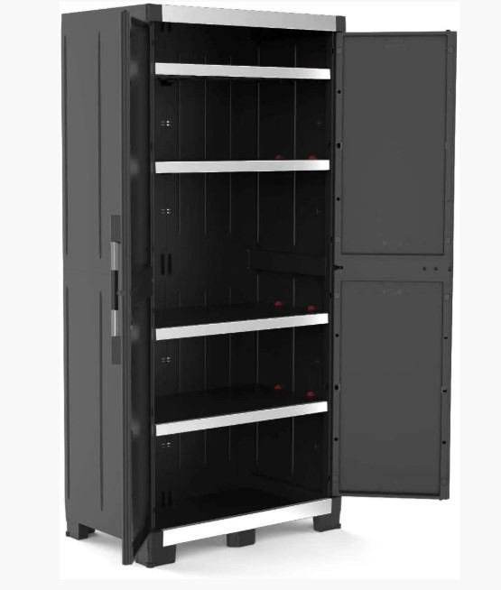 Шкаф пластиковый высокий XL GARAGE KETER, черный - фото 3 - id-p130968439