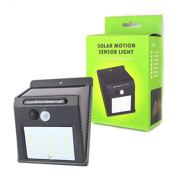 Уличный светильник с датчиком движения на солнечной батарее Solar Motion Sensor Light JY-6009 - фото 4 - id-p130974170