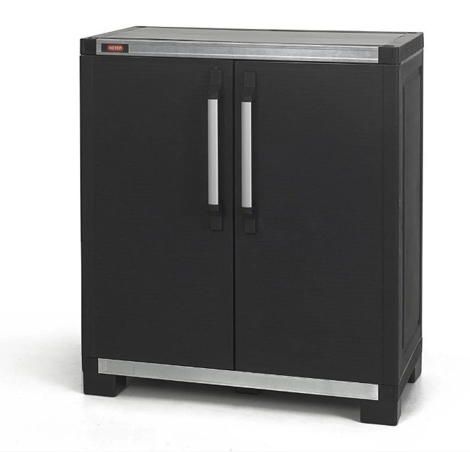 Шкаф уличный XL Pro Base Utility низкий, черный - фото 1 - id-p130986080