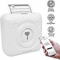Карманный Bluetooth термопринтер PeriPage mini A6 для смартфона (Белый)