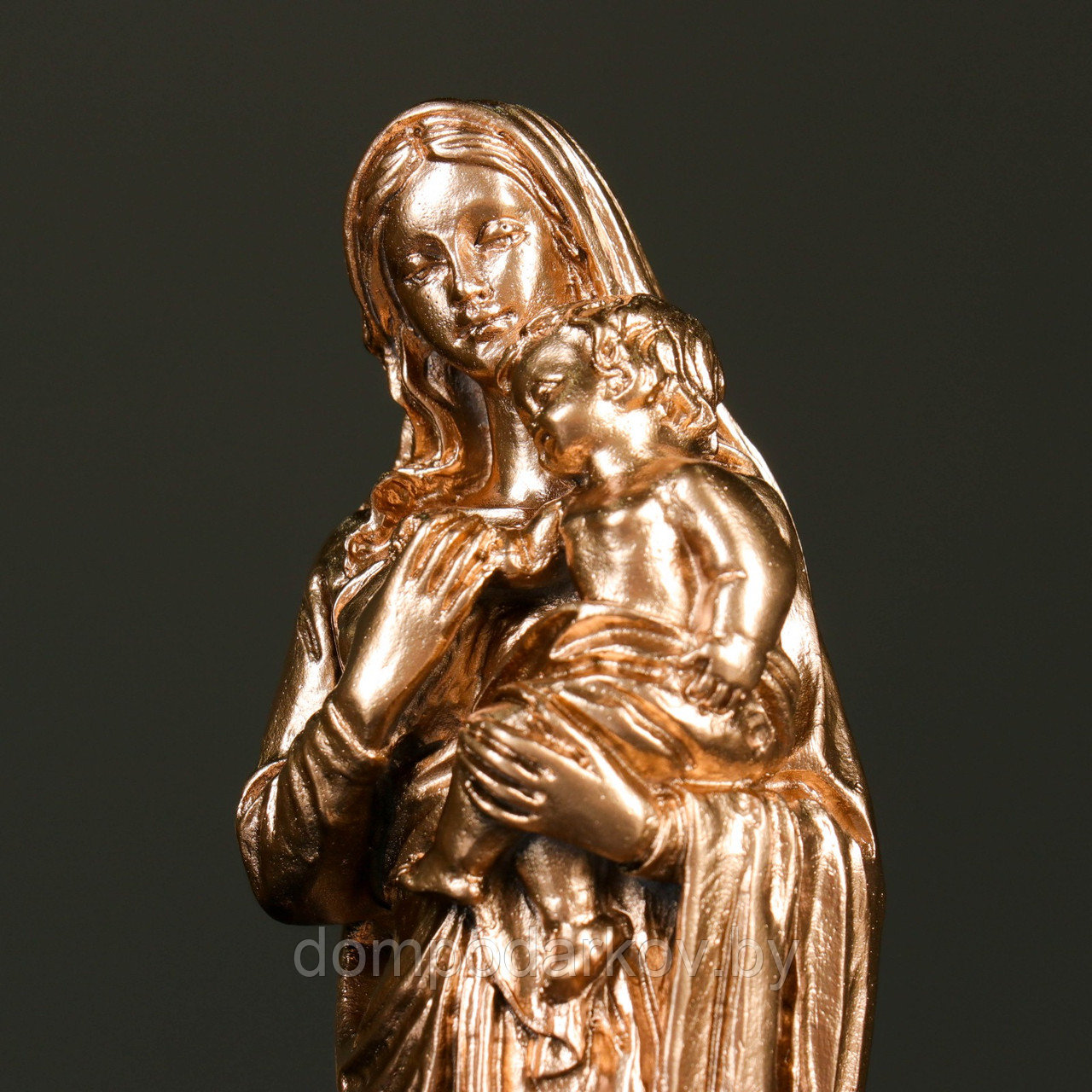Фигура "Дева Мария с младенцем" бронза,золото 25 см - фото 4 - id-p130995308