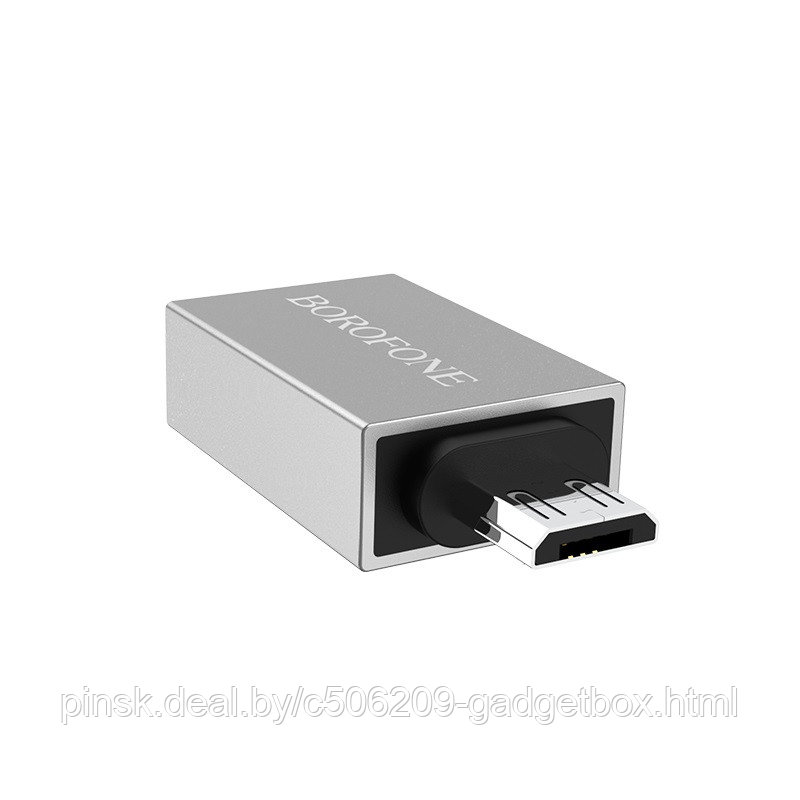 Переходник OTG Borofone BV2 USB-microUSB - фото 2 - id-p130057170