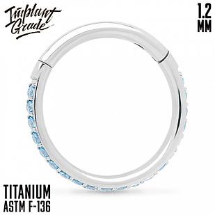 Кольцо-кликер Twilight Aqua Implant Grade 1.2 мм титан (1,2*10мм)