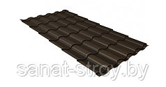 Металлочерепица Kredo Grand Line 0,5 Rooftop Matte   RR 32 темно-коричневый