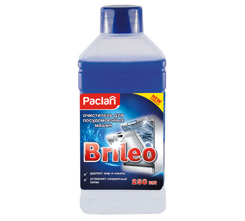 PACLAN BRILEO. ОЧИCТИТЕЛЬ ДЛЯ ПОСУДОМОЕЧНЫХ МАШИН, 250МЛ. 419250