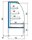 Витрина холодильная полувертикальная Свитязь SV 180 ВС (0...+7C), фото 2