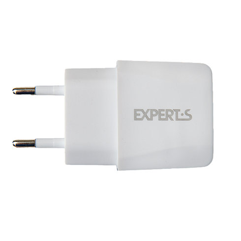 Сетевое зарядное устройство EXPERTS TCU-25 на 2 USB (2.1A), белое