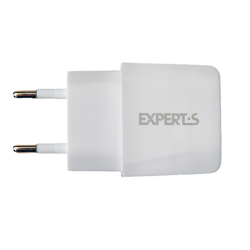 Сетевое зарядное устройство EXPERTS TCU-25 на 2 USB (2.1A), белое - фото 1 - id-p126327411