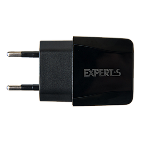 Сетевое зарядное устройство EXPERTS TCU-25 на 2 USB (2.1A), черное, фото 2