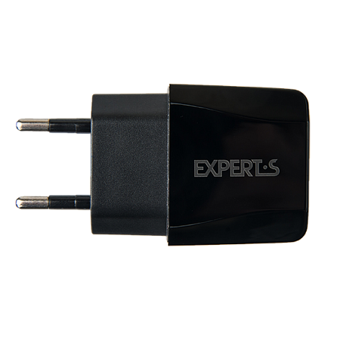 Сетевое зарядное устройство EXPERTS TCU-25 на 2 USB (2.1A), черное - фото 2 - id-p69754475